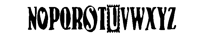 PN Gouda Looking Love Condensed Font UPPERCASE