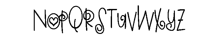 PN Greatest Girlfriend Condensed Font UPPERCASE