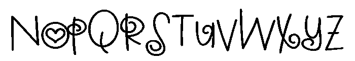 PN Greatest Girlfriend Expanded Font UPPERCASE