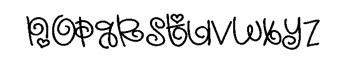 PN Greatest Girlfriend Expanded Font LOWERCASE