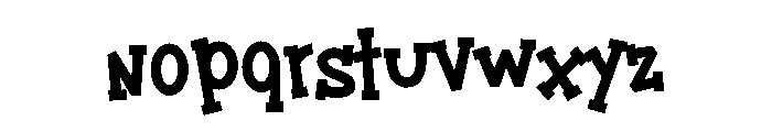 PN Grumps Bold Font LOWERCASE