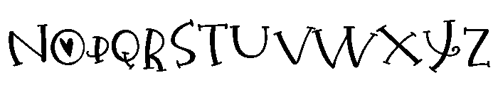 PN Happy Valentines Expanded Font UPPERCASE