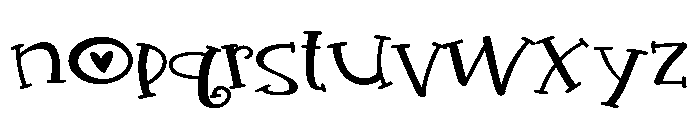 PN Happy Valentines Expanded Font LOWERCASE
