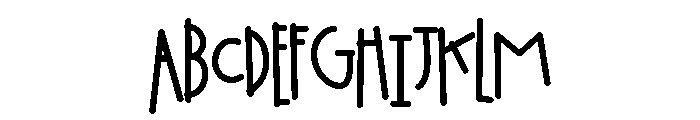 PN Homeless Bold Font UPPERCASE