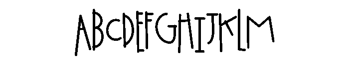 PN Homeless Font UPPERCASE