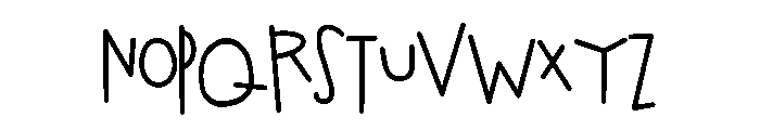 PN Homeless Font UPPERCASE