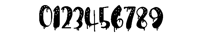 PN Ice Cream Drips Condensed Font OTHER CHARS