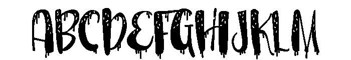 PN Ice Cream Drips Condensed Font UPPERCASE