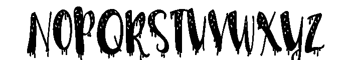 PN Ice Cream Drips Condensed Font UPPERCASE