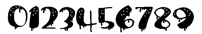 PN Ice Cream Drips Expanded Font OTHER CHARS