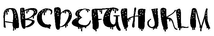 PN Ice Cream Drips Expanded Font UPPERCASE