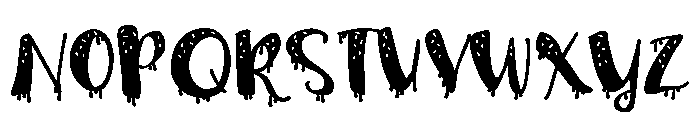 PN Ice Cream Drips Expanded Font UPPERCASE