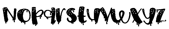 PN Ice Cream Drips Expanded Font LOWERCASE