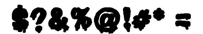 PN Ice Cream Plunge Expanded Font OTHER CHARS