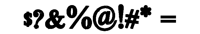 PN Inclinerator Bold Font OTHER CHARS
