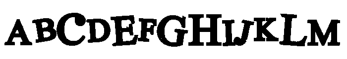 PN Inclinerator Bold Font UPPERCASE