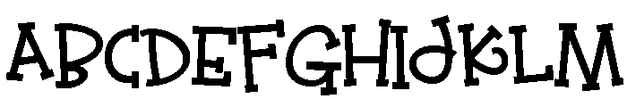 PN Jack Sprat Bold Font UPPERCASE