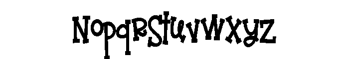 PN Jack Sprat Condensed Bold Font LOWERCASE