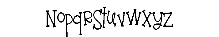 PN Jack Sprat Condensed Font LOWERCASE