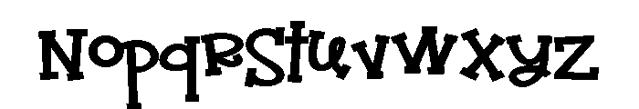 PN Jack Sprat Expanded Bold Font LOWERCASE