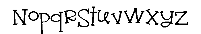 PN Jack Sprat Expanded Font LOWERCASE