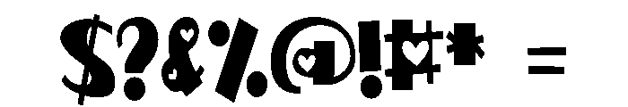 PN Jelly Romance Extra-condensed Font OTHER CHARS