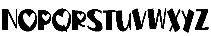 PN Jelly Romance Extra-condensed Font UPPERCASE