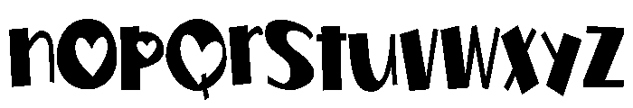PN Jelly Romance Extra-condensed Font LOWERCASE