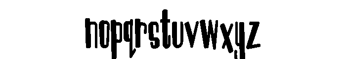 PN Jillion Dollars Condensed Bold Font LOWERCASE