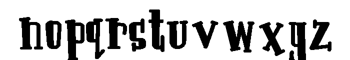 PN Jillion Dollars Serif Expanded Bold Font LOWERCASE
