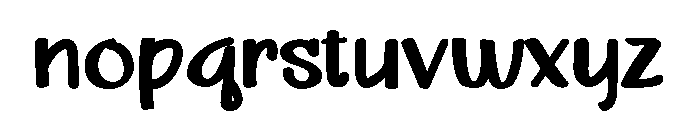 PN Laughlines Bold Font LOWERCASE