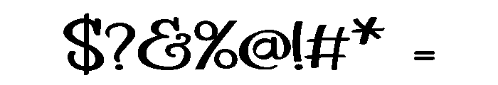 PN Laughlines Expanded Font OTHER CHARS