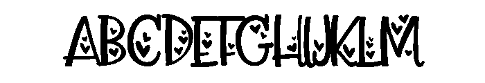 PN Laughlines Love Condensed Font UPPERCASE