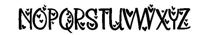 PN Laughlines Love Condensed Font UPPERCASE