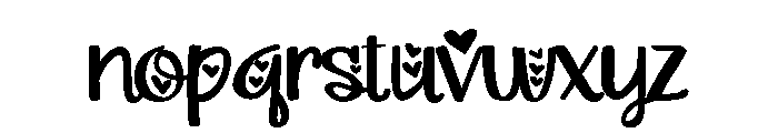 PN Laughlines Love Font LOWERCASE