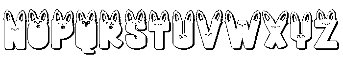 PN Le Monstre 3D Font LOWERCASE