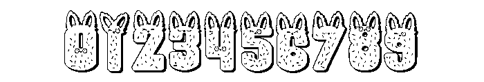 PN Le Monstre Furry 3D Font OTHER CHARS
