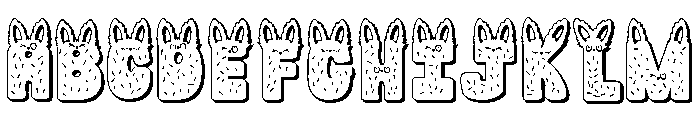 PN Le Monstre Furry 3D FONT