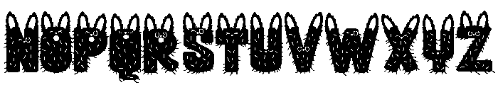 PN Le Monstre Furry Furry Too Font UPPERCASE