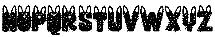 PN Le Monstre Furry Furry Too Font LOWERCASE