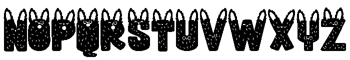 PN Le Monstre Furry Font LOWERCASE