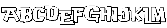 PN Lila Sits 3d Font UPPERCASE