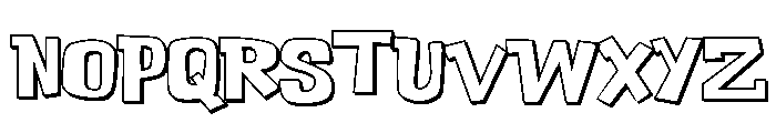 PN Lila Sits 3d Font UPPERCASE