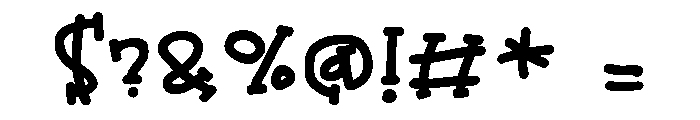PN Little Tikes Bold Font OTHER CHARS