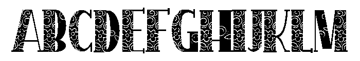 PN Longfellow Lace Font UPPERCASE