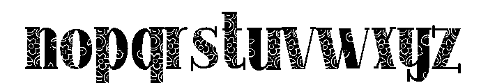 PN Longfellow Lace Font LOWERCASE