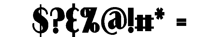PN Longmire Bold Font OTHER CHARS