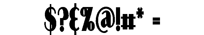 PN Longmire Condensed Bold Font OTHER CHARS
