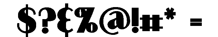 PN Longmire Expanded Bold Font OTHER CHARS