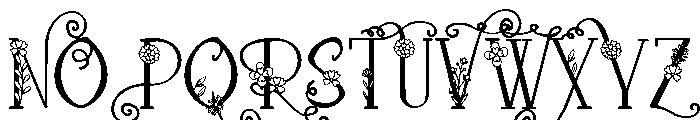 PN Loquacious Blooms Font UPPERCASE